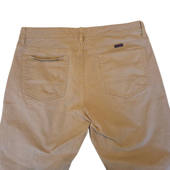 Untuckit 5-Pocket Chino Pants Don Santiago Tan 34x32 Relaxed Fit Men's Stretch - Picture 8 of 12